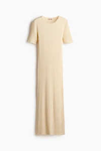 Rib-Knit T-Shirt Dress