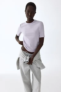 T-shirt côtelé