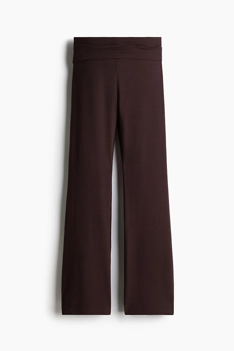 Pantalon évasé en jersey