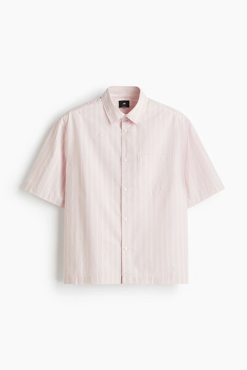 Regular-Fit Boxy Poplin Shirt