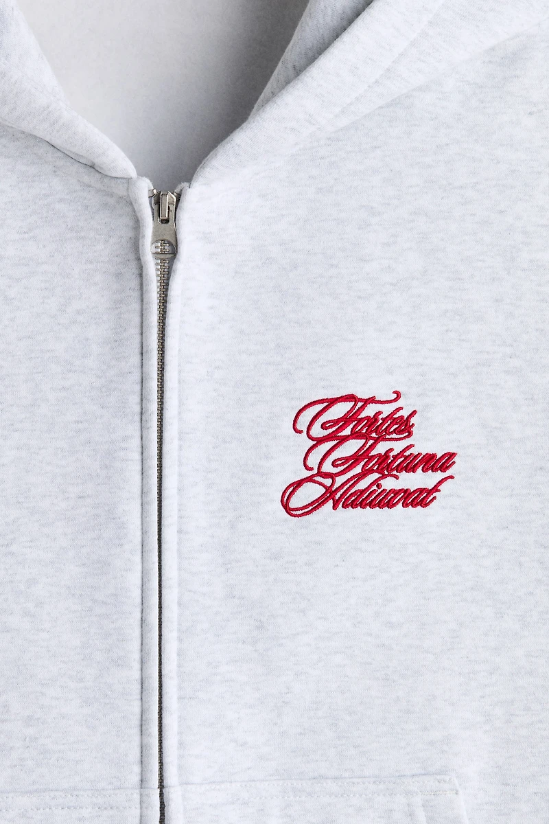 Loose-Fit Boxy Hooded Jacket