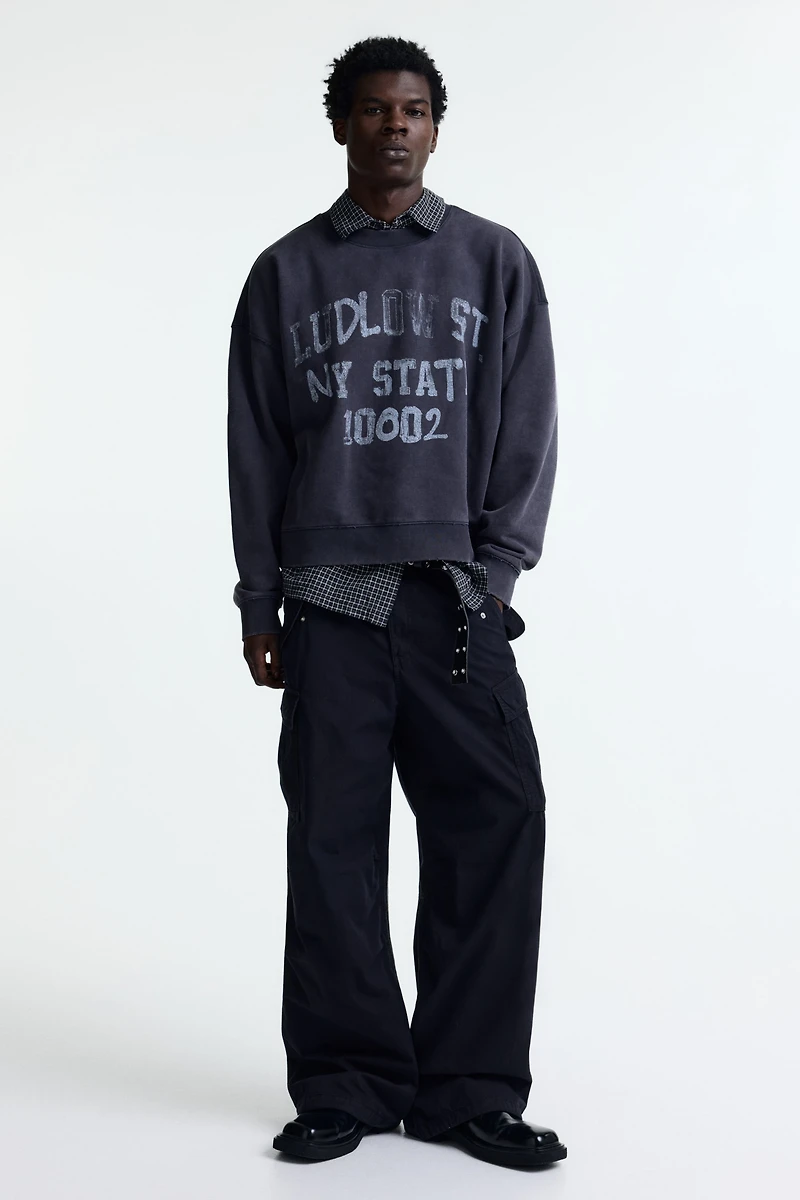 Oversized Printed Sweatshirt