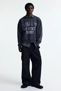 Oversized Printed Sweatshirt