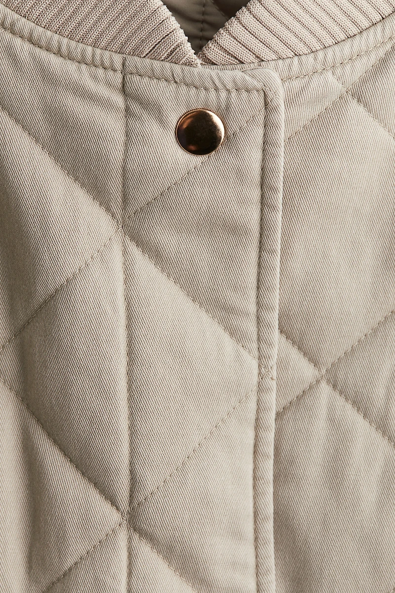 Quilted Bomber Jacket