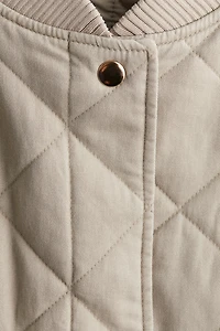 Quilted Bomber Jacket