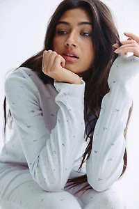 Pointelle Jersey Pajamas