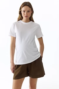 MAMA Linen-Blend Shorts