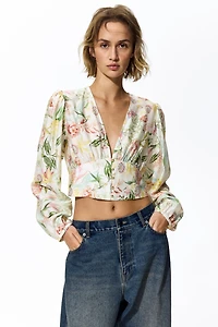 Blouse à encolure en V