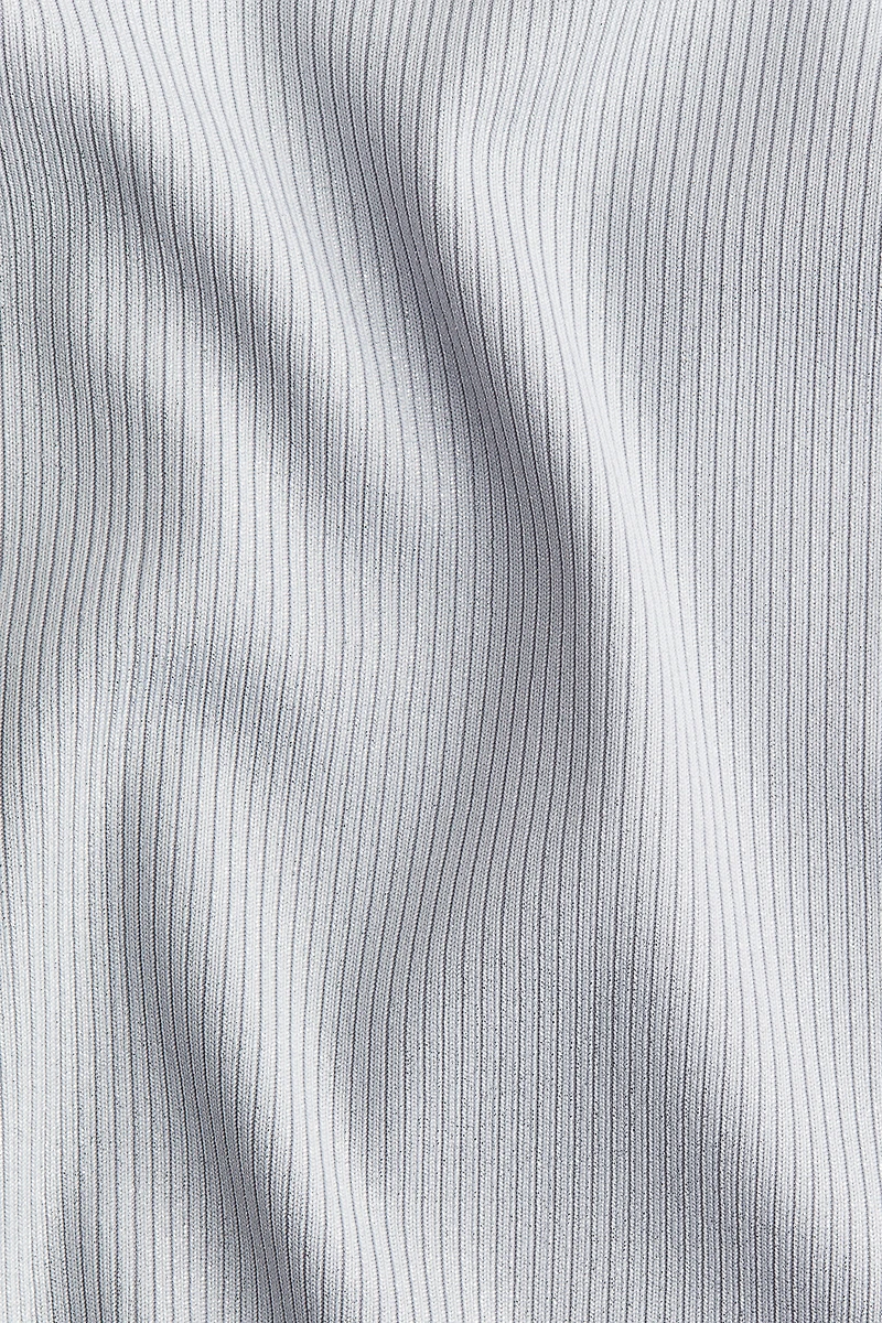 Haut asymétrique côtelé