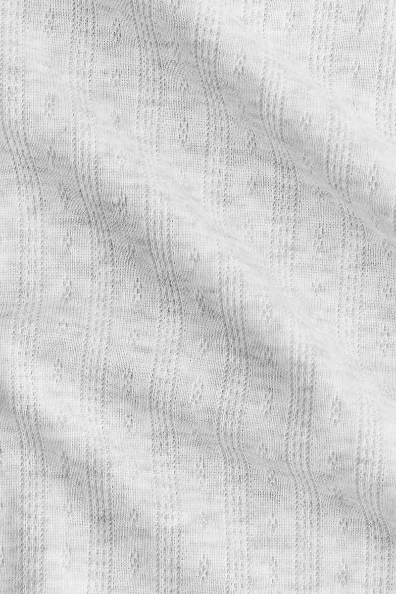 Pointelle-Jersey Dress