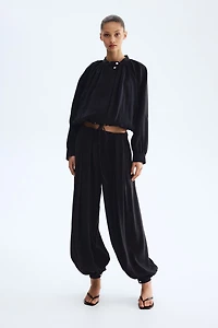 Balloon-Sleeved Modal Jacket