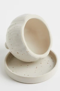 Cloche à ail avec soucoupe