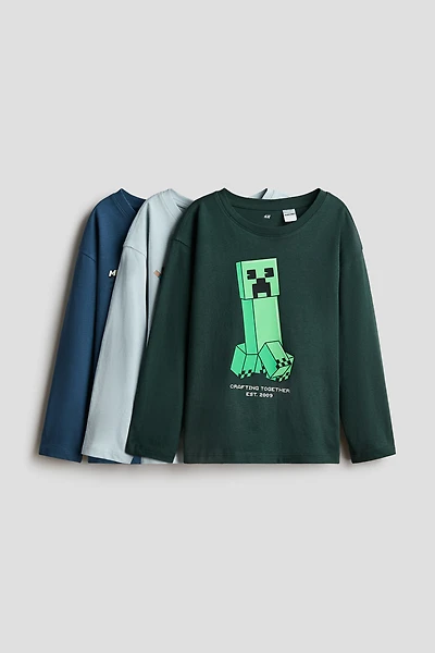 3-Pack Printed Long-Sleeved T-Shirts