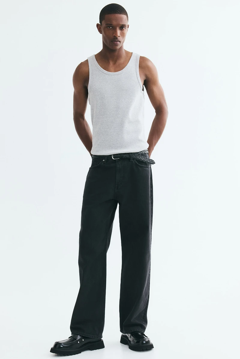 Slim-Fit Ribbed Tank Top