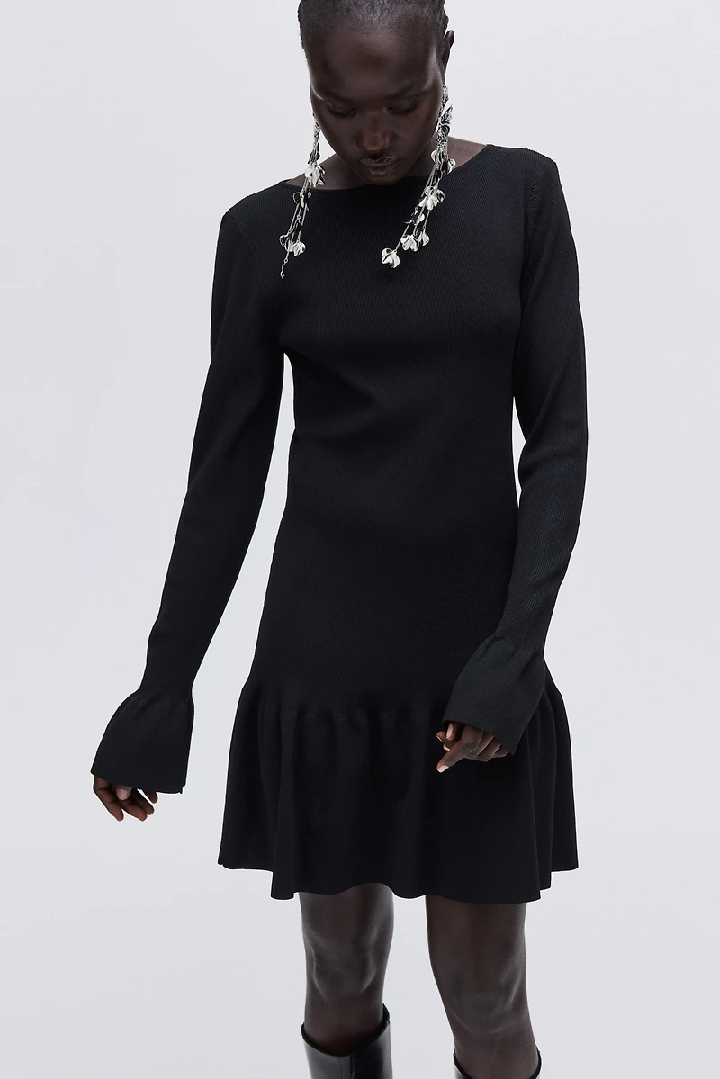 Rib-Knit Dress