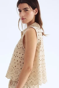 Eyelet-Embroidered Shirt