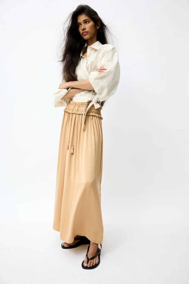 Tasseled Maxi Skirt