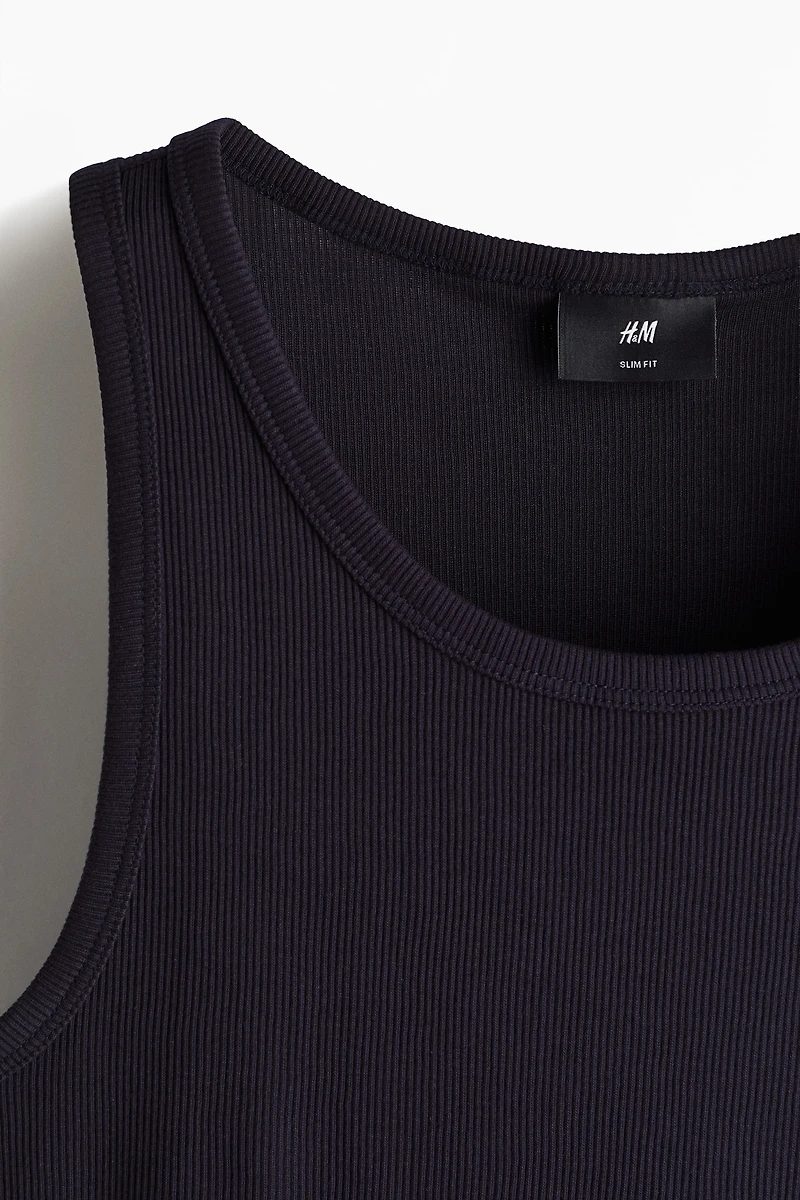 Slim Fit Ribbed Tank Top