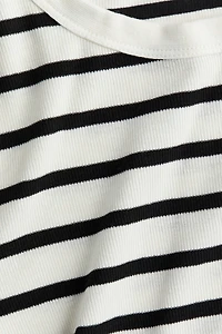 MAMA Ribbed Jersey Top