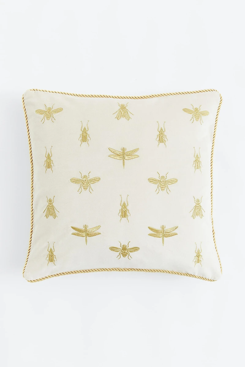 Housse de coussin en velours