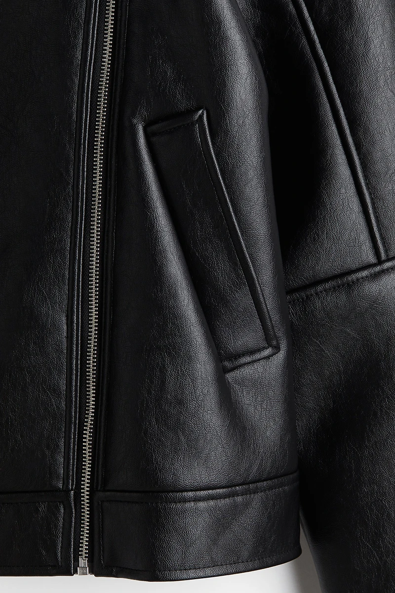 Veste double face de style motard