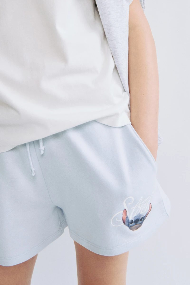 Sweatshorts with Printed Motif