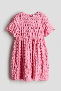 Robe en jersey texturé