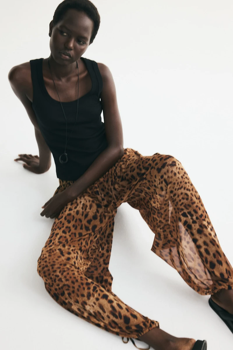 Pantalon ballon en filet