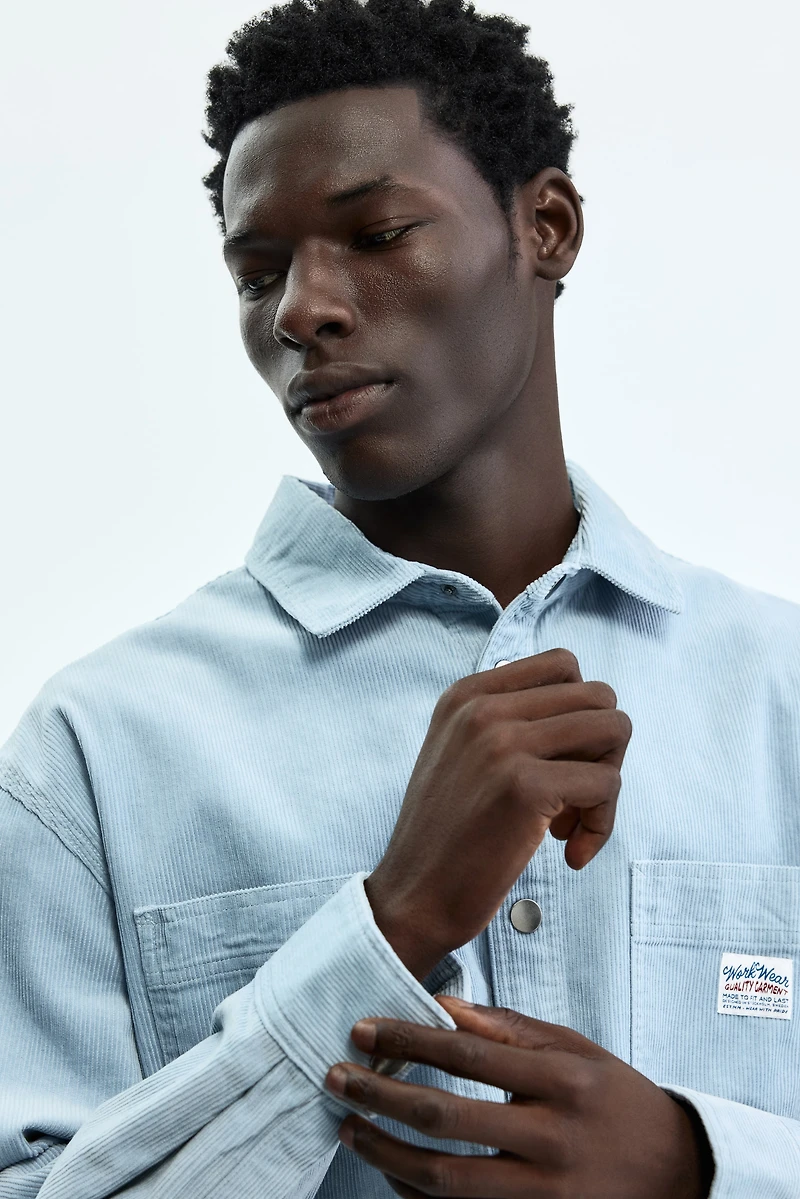 Oversized Cotton Corduroy Shirt