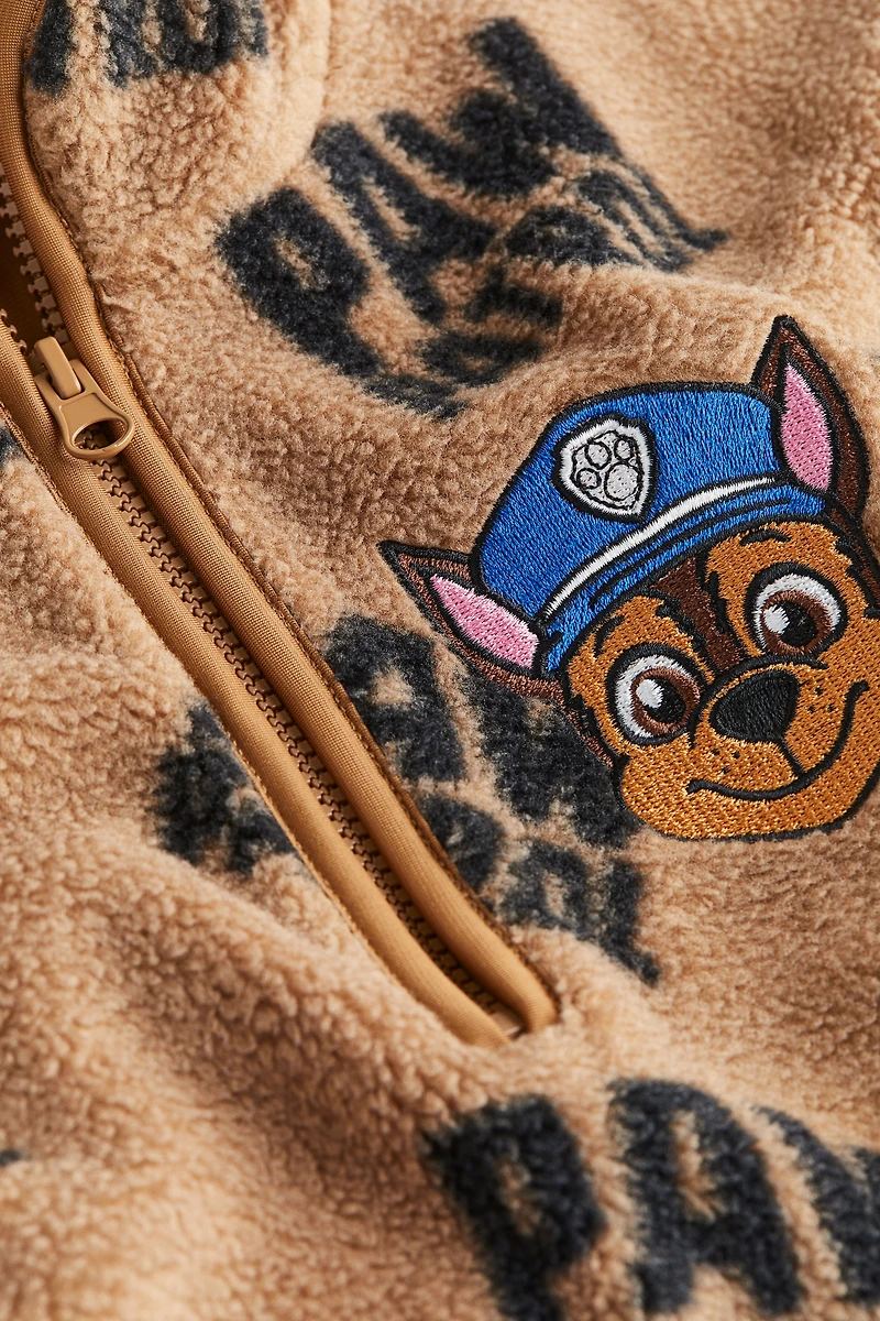 Half-Zip Teddy Fleece Shirt