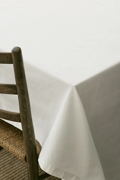 Linen-Blend Tablecloth