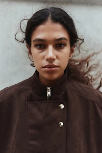 Veste grande taille de style motard