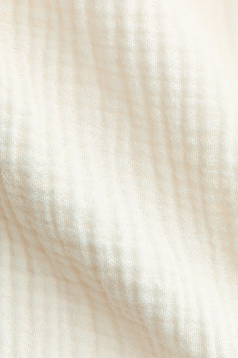 Open-Back Muslin Dress