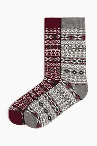 2-Pack Wool-Blend Socks