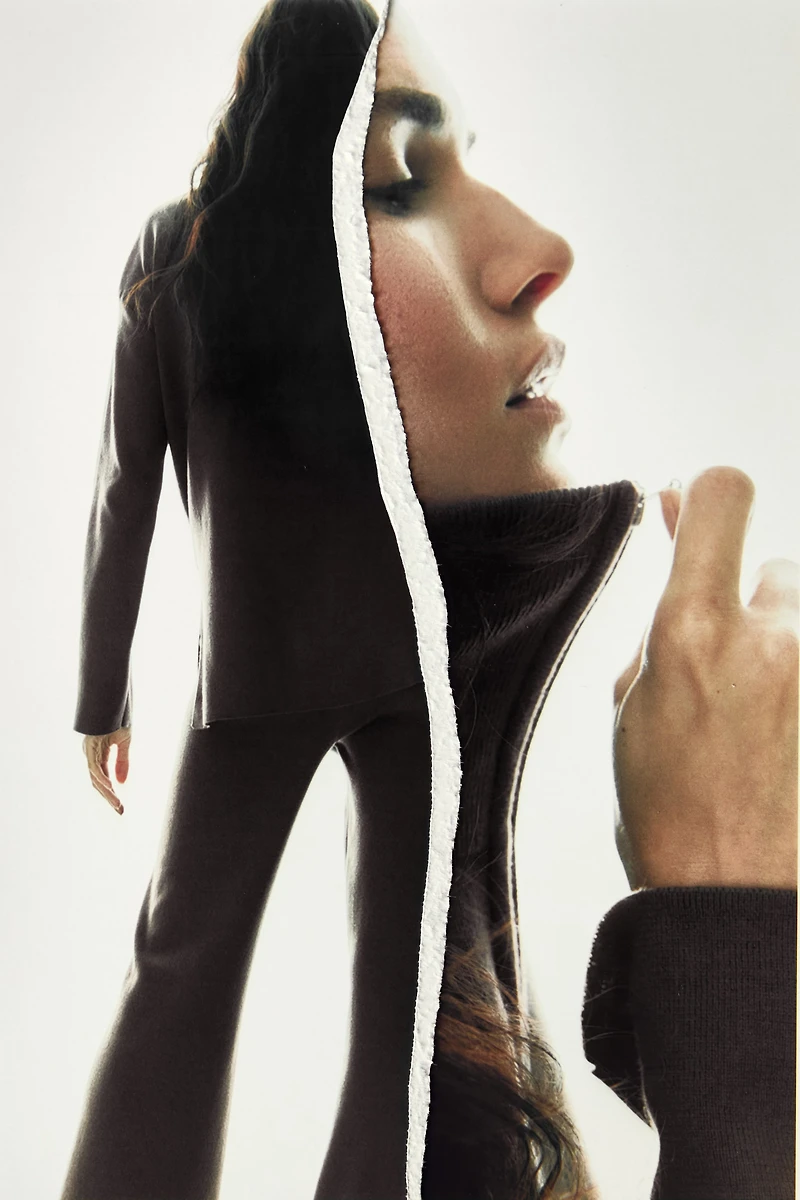 Oversized Half-Zip Sweater