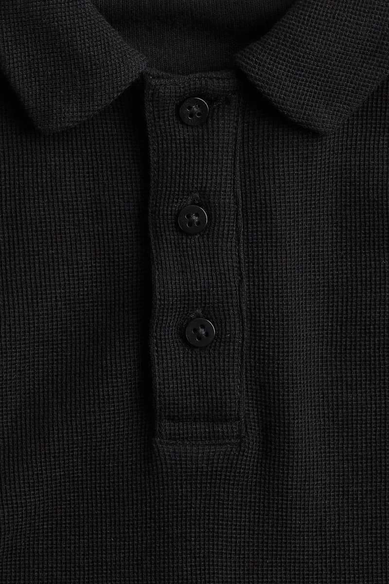 Long-Sleeved Polo Shirt