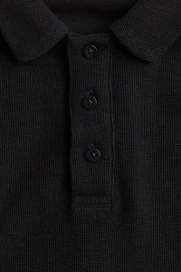 Long-Sleeved Polo Shirt