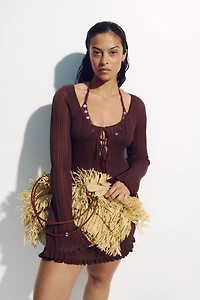 Rib-Knit Beach Dress
