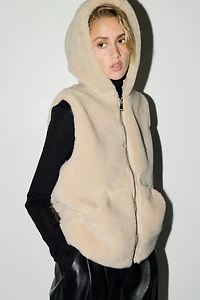 Hooded Pile Vest