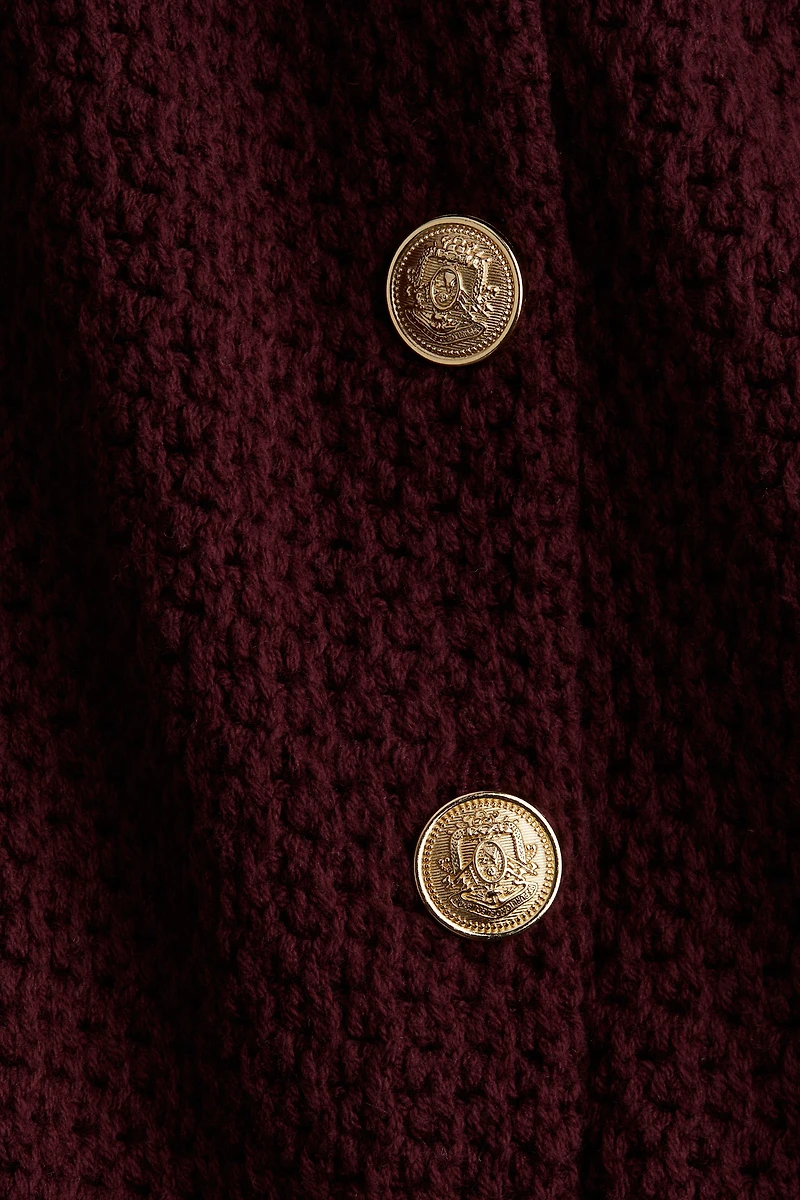 Textured-Knit Cardigan