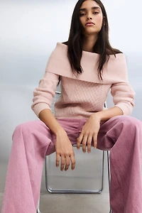 Off-the-Shoulder Sweater