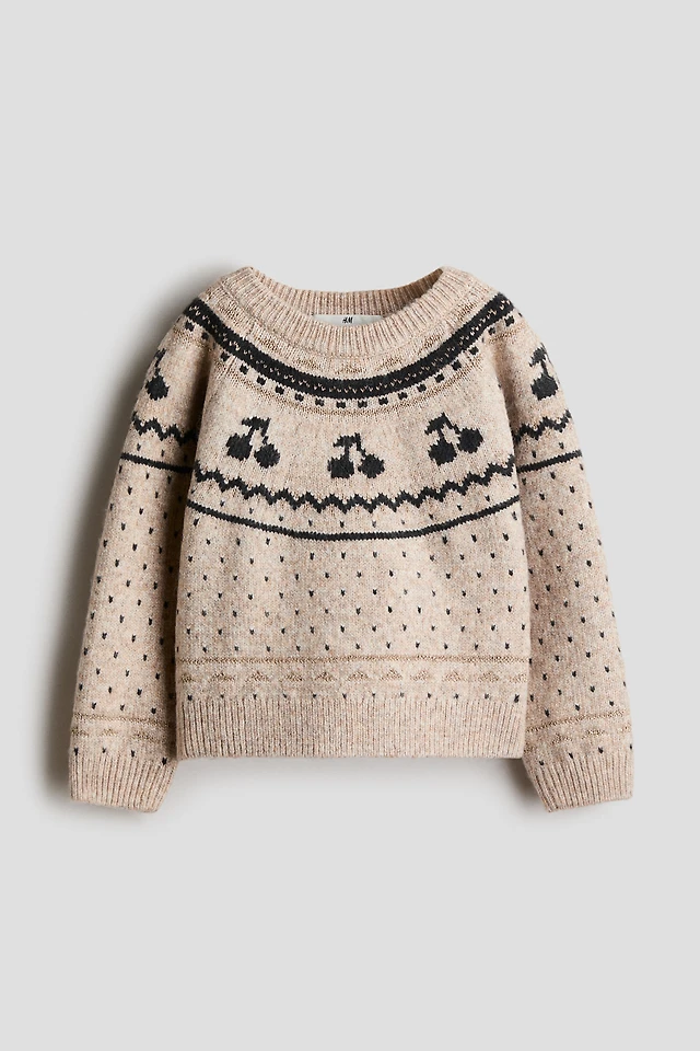 Jacquard-Knit Sweater