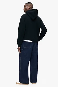 Loose-Fit Printed Hoodie