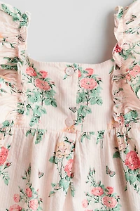 Empire-line cotton dress