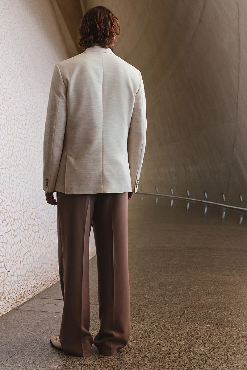 Loose-Fit Double-Breasted Jacket