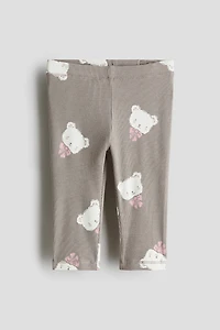 Ribbed Cotton Leggings