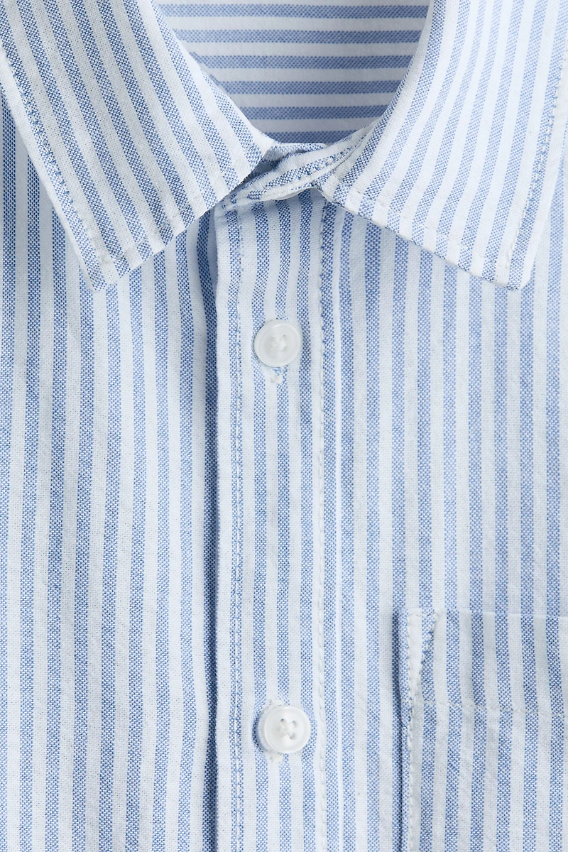 Short-Sleeved Cotton Shirt