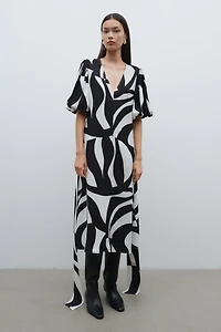 Tie-Belt Dress