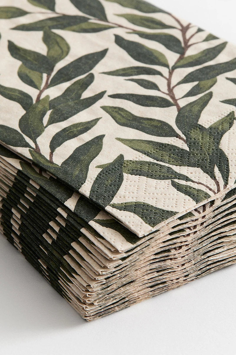 15-Pack Rectangular Paper Napkins