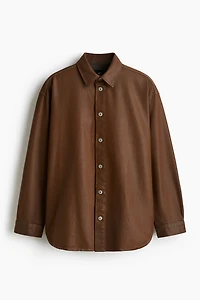 Oversized-Fit Denim Shirt